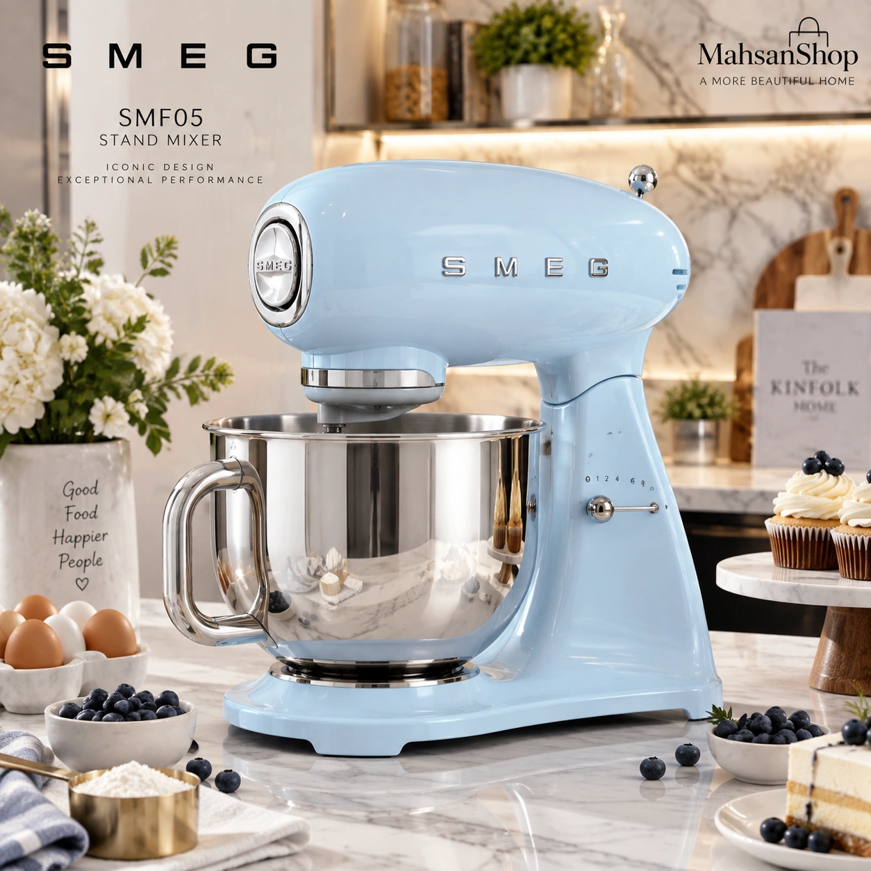 همزن کاسه‌دار اسمگ smeg مدل SMF05