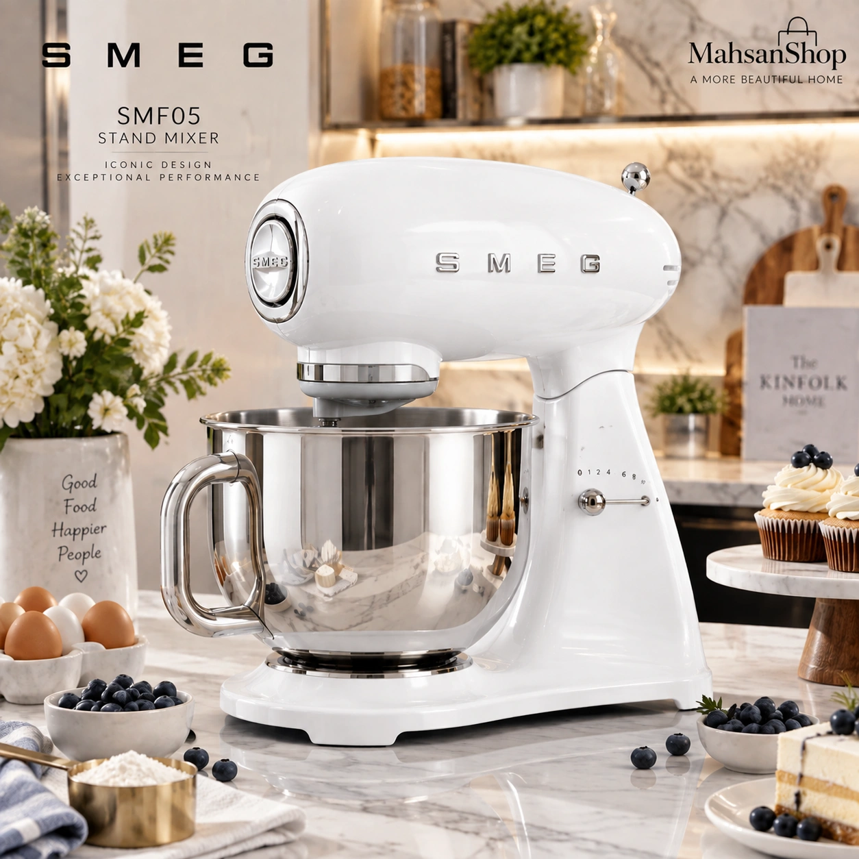 همزن کاسه‌دار اسمگ smeg مدل SMF05