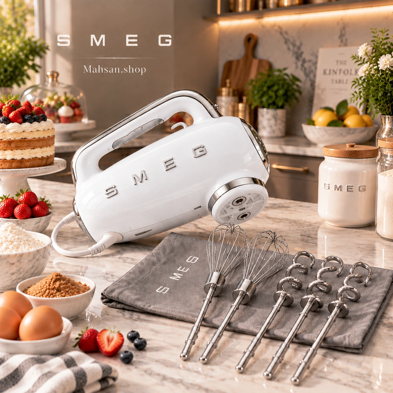 خرید همزن دستی اسمگ smeg مدلHMF01 سفید رنگ