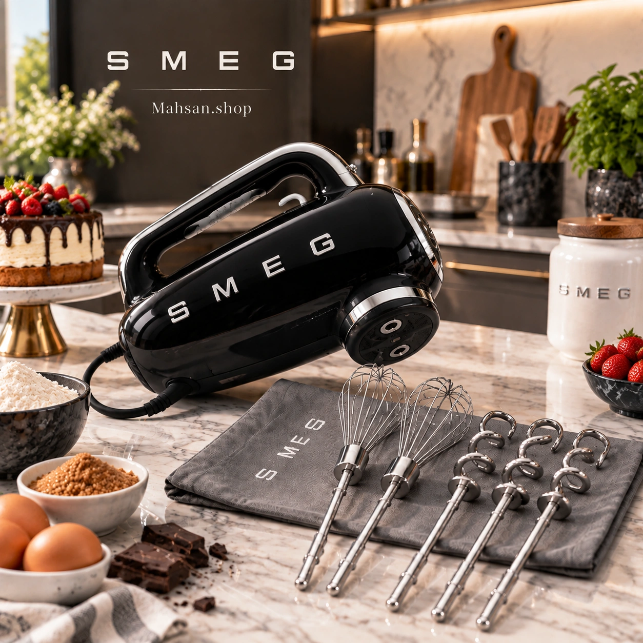 قیمت همزن دستی اسمگ smeg مدلHMF01 مشکی