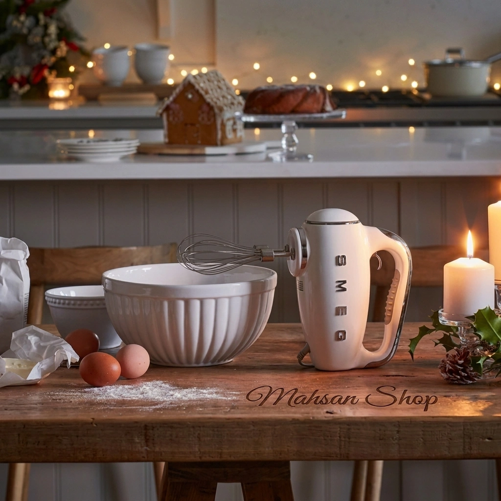 همزن دستی اسمگ smeg مدلHMF01 کرم
